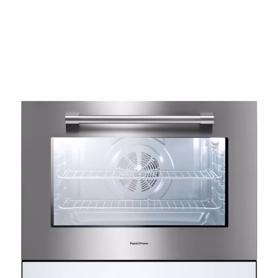 Electric range with oven door open during element and igniter service
